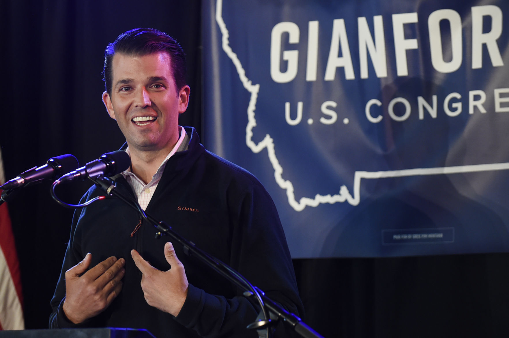 Greg Gianforte rally with Donald Trump Jr.